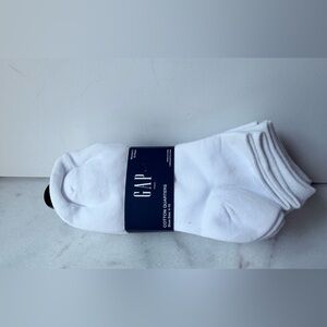 GAP Men's Classic White Cotton quarters Socks 10 pairs
